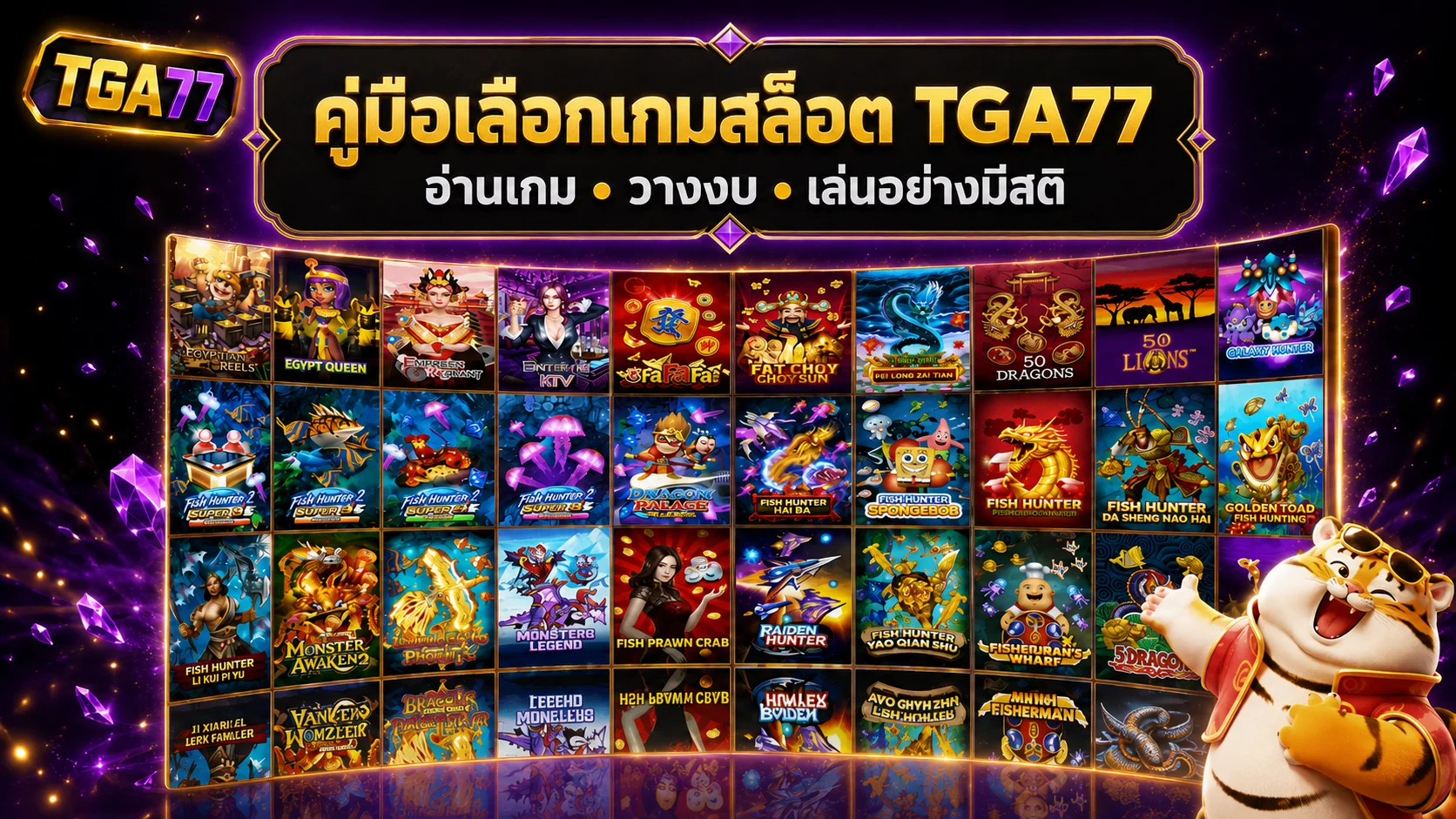 TGA77 คู่มือเลือกเกมสล็อต อ่านเกมและวางงบ